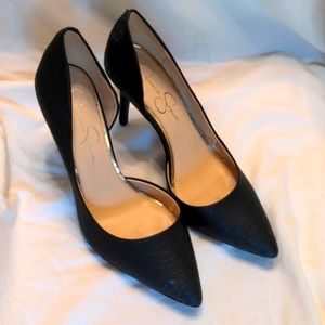 Jessica Simpson black size 9 3 inch heels.